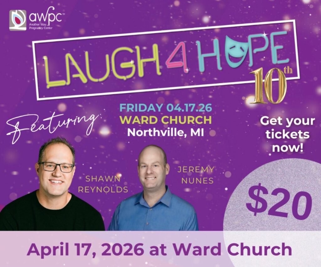 Join for Laugh4Hope at Ward church April 17th